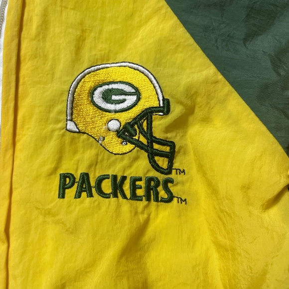 Vintage Team NFL Babyfair Green Bay Packers Football Windbreaker Zip Up Jacket - Picture 8 of 8